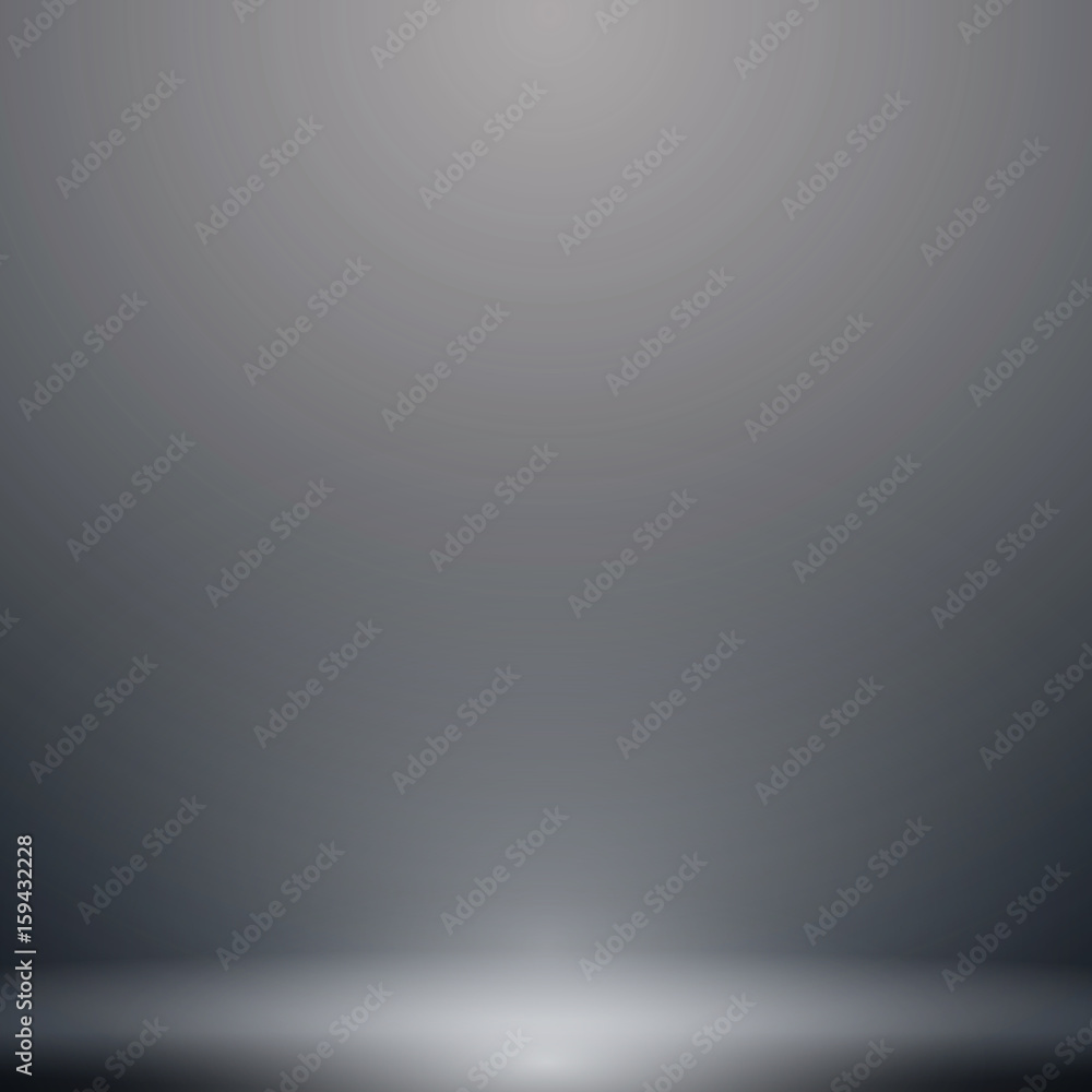 Abstract luxury dark grey and black gradient with lighting background Studio backdrop, well use as black backdrop, Vector