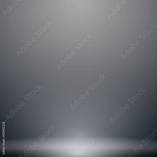 Abstract luxury dark grey and black gradient with lighting background Studio backdrop, well use as black backdrop, Vector