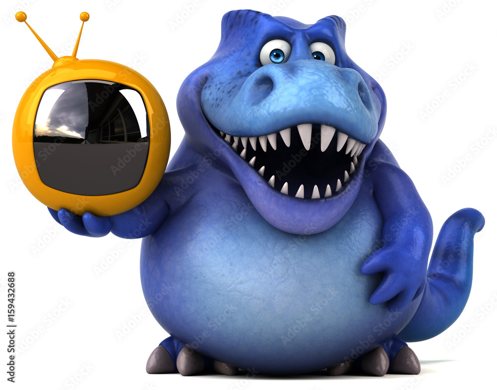 Fun dinosaur - 3D Illustration Fun dinosaur - 3D Illustration