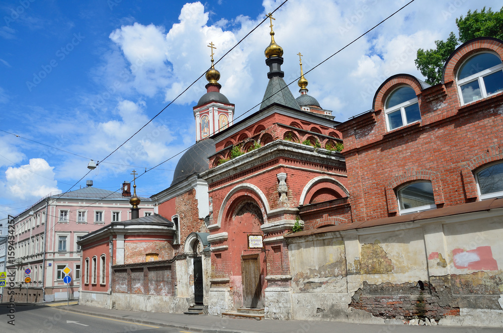 Naklejka premium Москва, архитектура храма Святителя Николая в Подкопаях