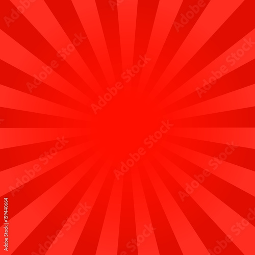 Bright red rays background