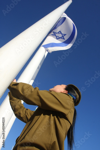 Women's battalion of the army of defense of Israel on oath

