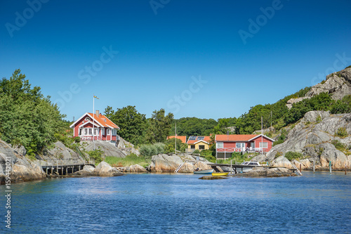 House and sailboat in Styrso photo