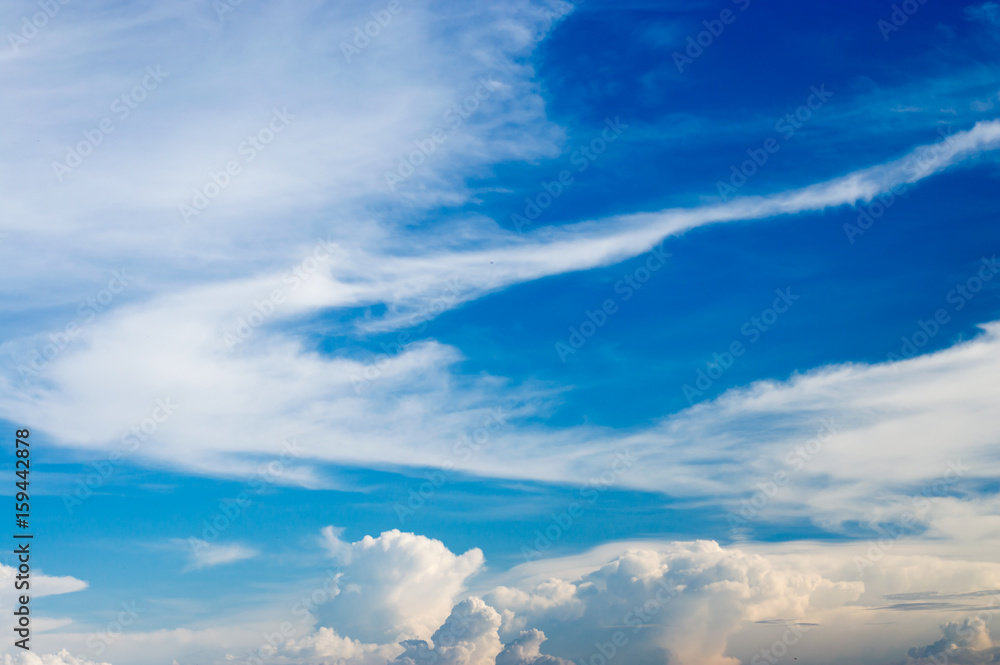 Cloudy blue sky background.Partly cloudy sky. Cloudy blue sky background.Partly cloudy sky.