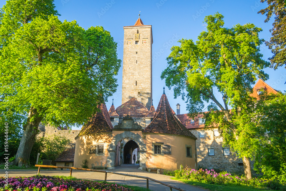 Rothenburg ob der Tauber, Castle Tower and Gate
