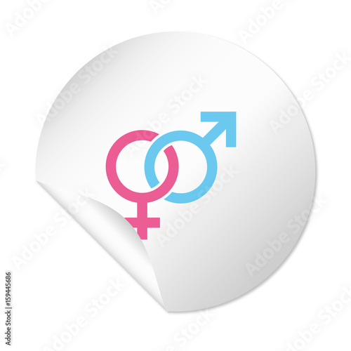 Runder Sticker - Sexualität