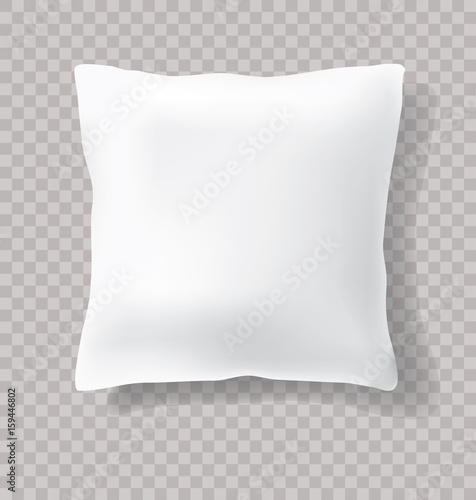 white pillow trans