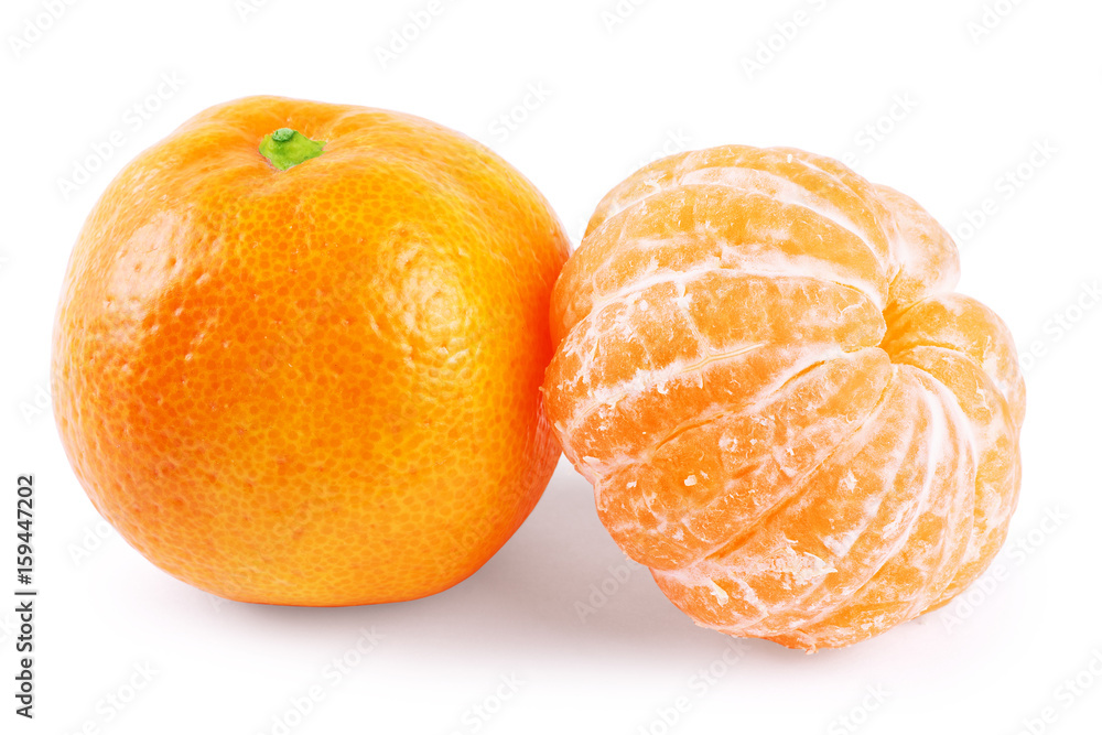 tangerine or mandarin fruit isolated on white background cutout tangerine or mandarin fruit isolated on white background cutout