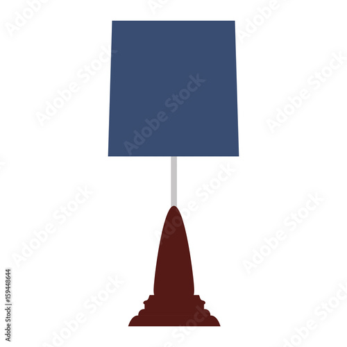 Bedside lamp silhouette icon vector illustration graphic design