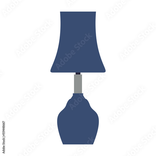 Bedside lamp silhouette icon vector illustration graphic design