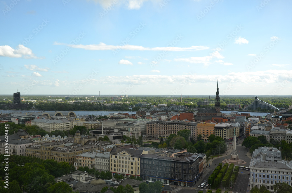 Vista dall'alto di Riga