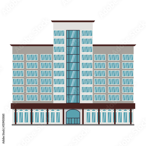 Building hotel tourism icon vector illustration graphic design