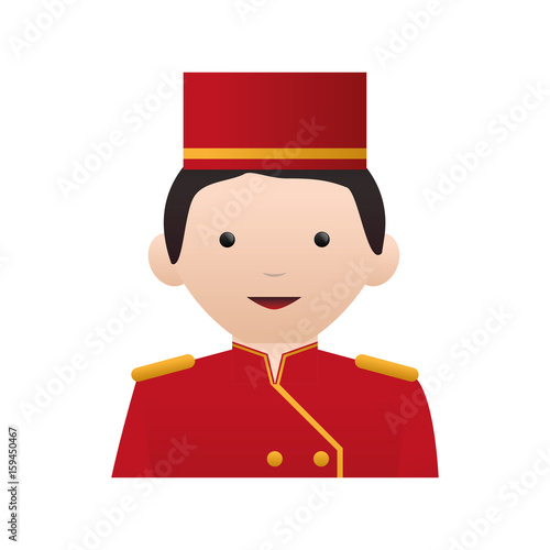 bell booy hotel icon vector illustration graphic design