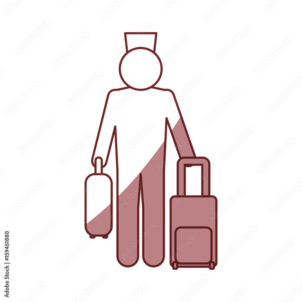 Bell boy pictogram icon vector ilustration graphic Bell boy pictogram icon vector ilustration graphic