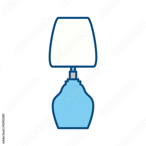 Bedside lamp silhouette icon vector illustration graphic design