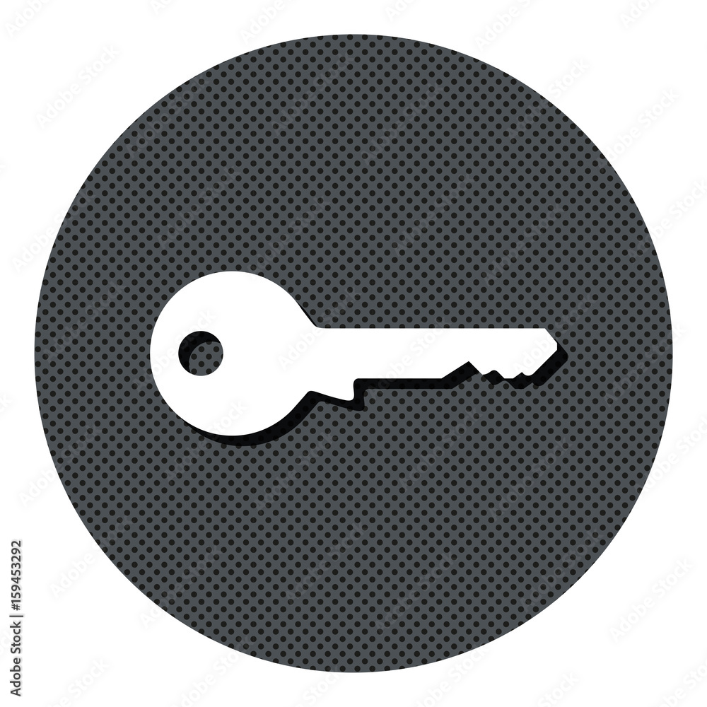 Schlüssel - Datenschutz - Gepunkteter Button mit Symbol und Schatten Schlüssel - Datenschutz - Gepunkteter Button mit Symbol und Schatten