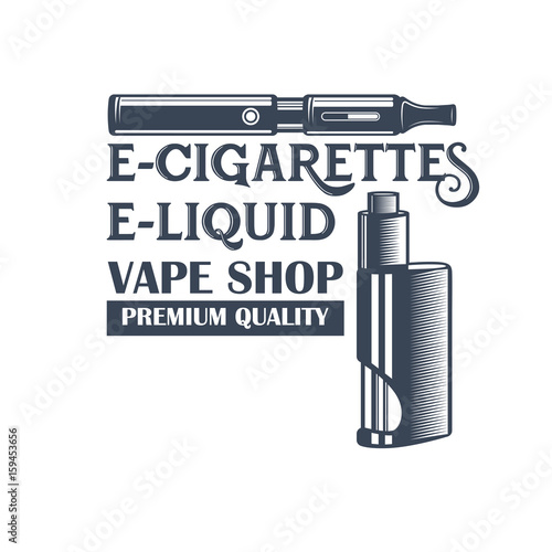 Vape shop and vapor bar, e-cigarette and e-liquid