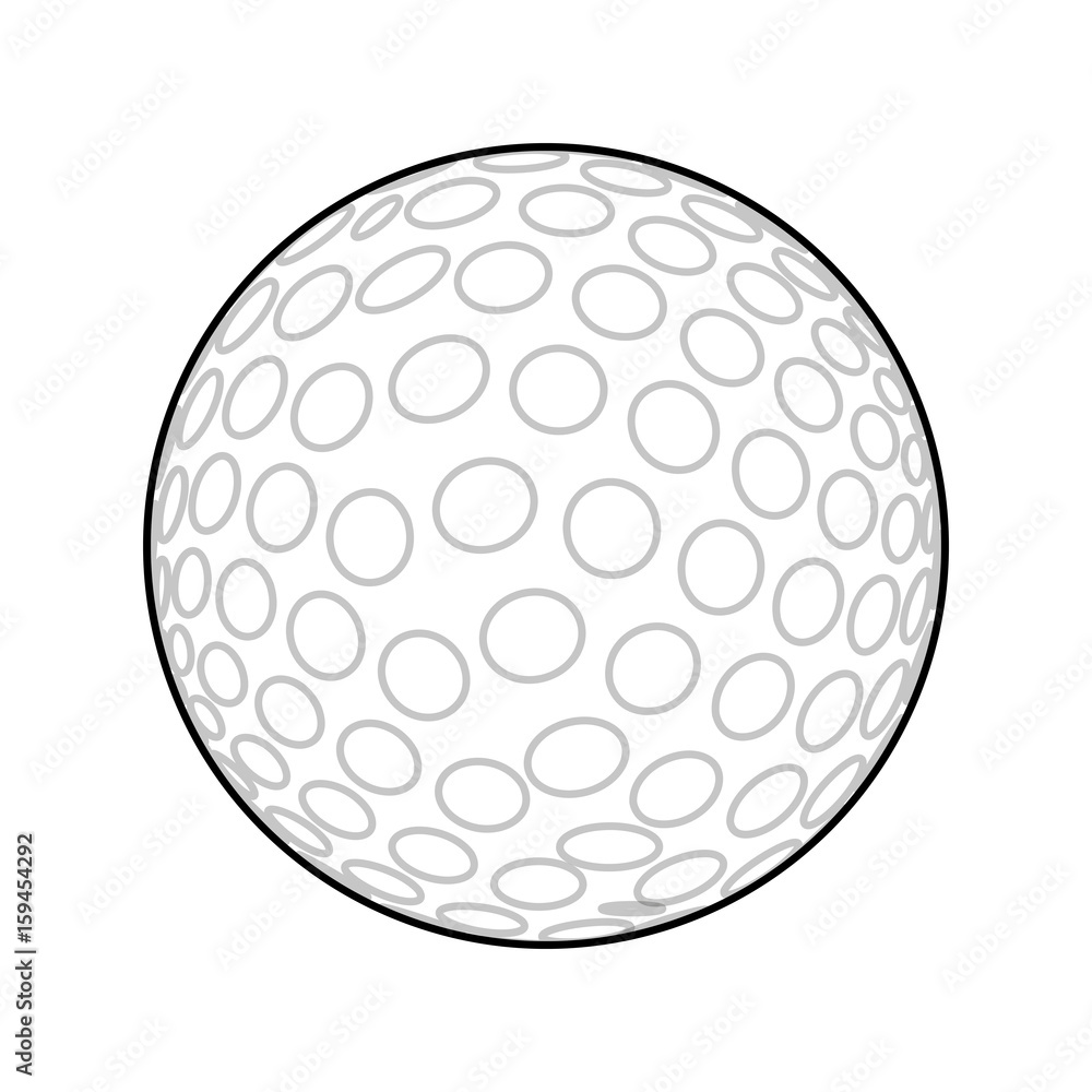 Golf ball isolated icon vector illustration graphic design Golf ball isolated icon vector illustration graphic design