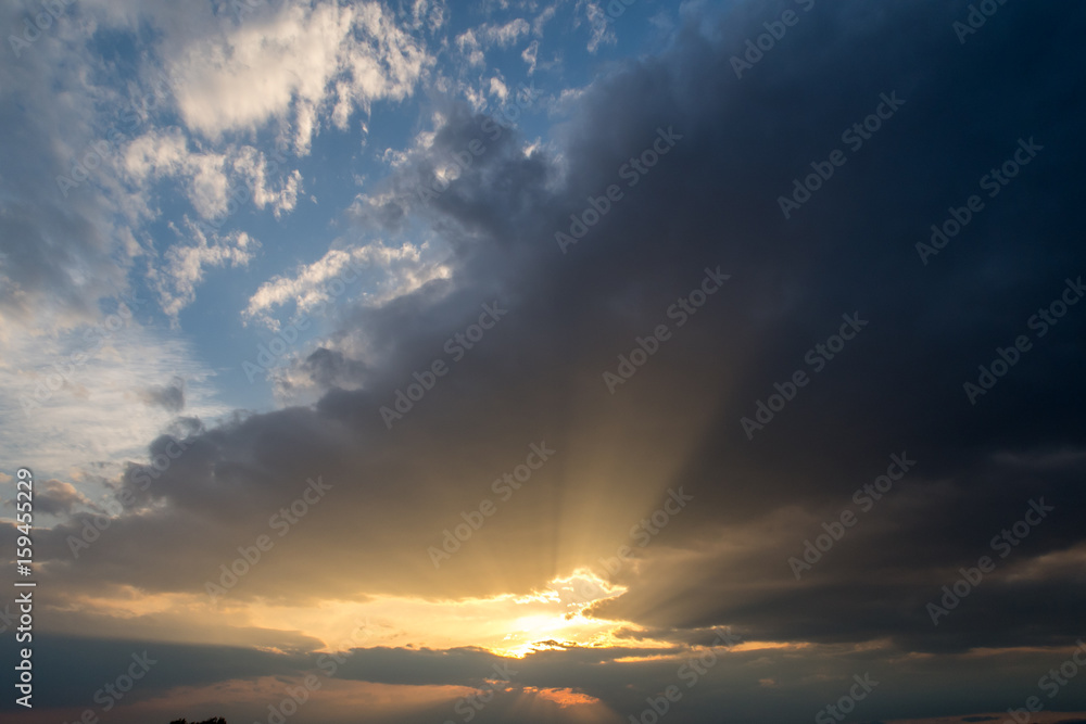 大利根の夕焼け