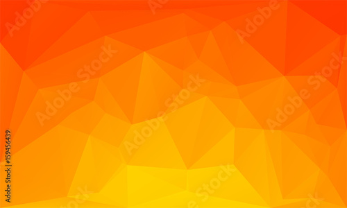 triangles abstract background - fiery orange
