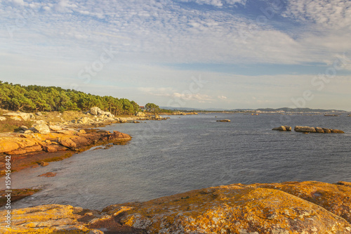 Coastal rocks in Arousa Island