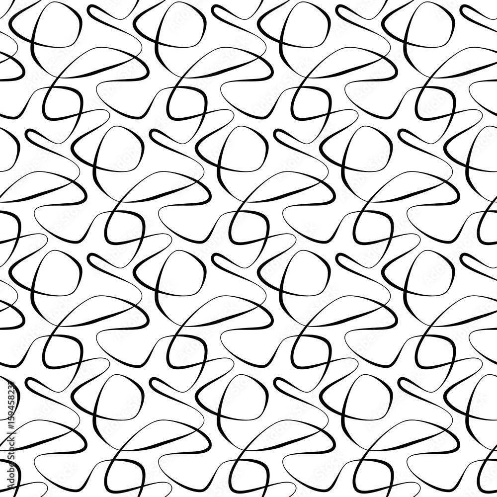 Vector floral background of drawn lines Vector floral background of drawn lines