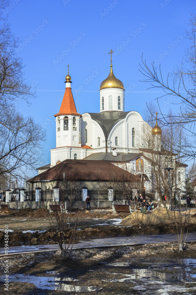 Church of the icon of Our Lady of Kazan. Reutov, Moscow region, Russia. Church of the icon of Our Lady of Kazan. Reutov, Moscow region, Russia.