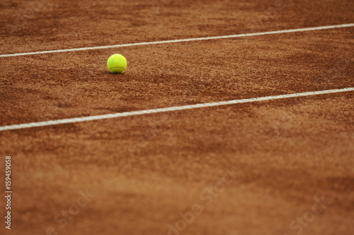 Clay tennis court with ball © Marko Rupena