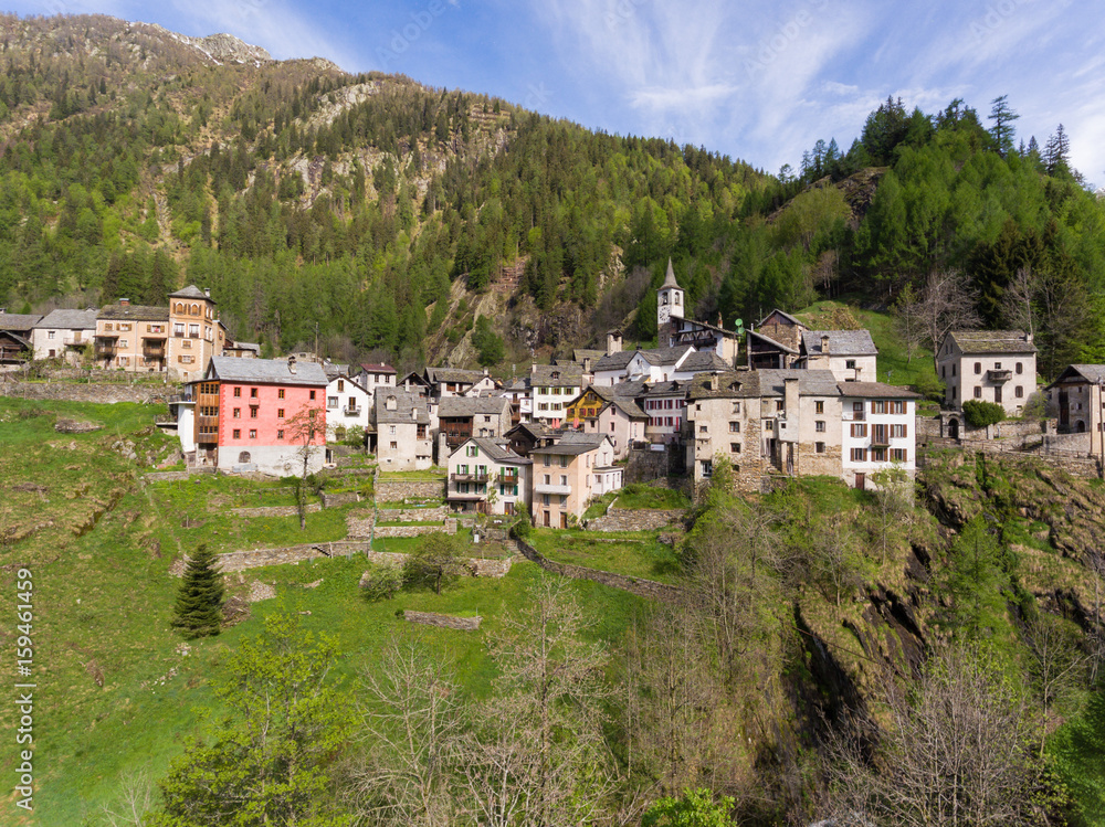 Landscape of Fusio, Ticino, Swiss
