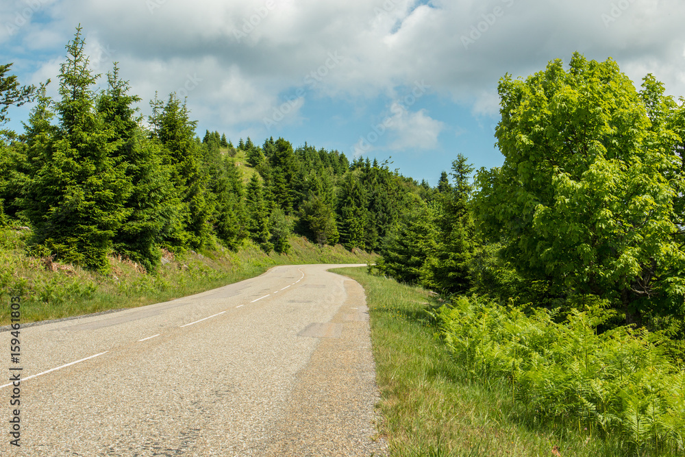 Straße in den Vogesen