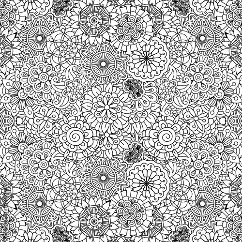Floral ornamental decorative pattern