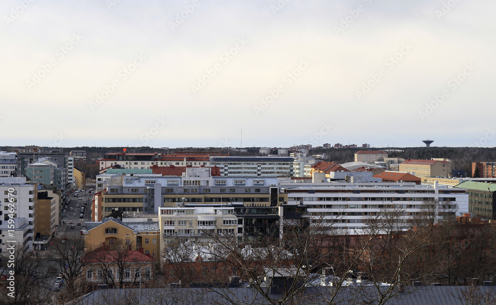 view from the hill of Turku Finland