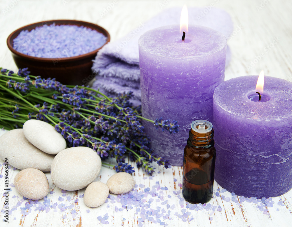 Lavender with essencial oil Lavender with essencial oil