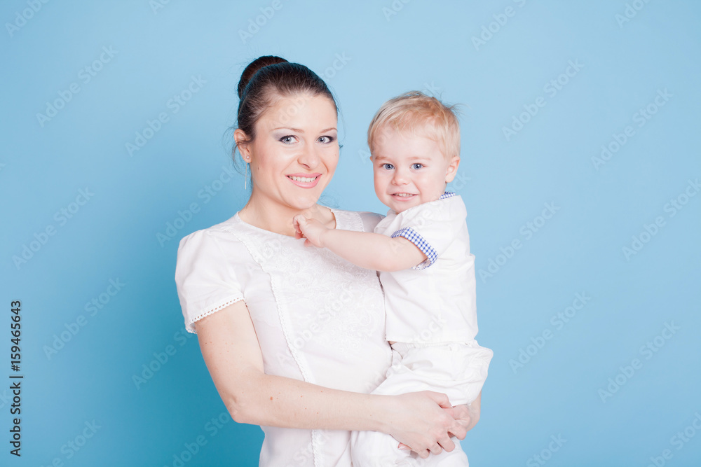 Portrait of a woman and a boy Portrait of a woman and a boy