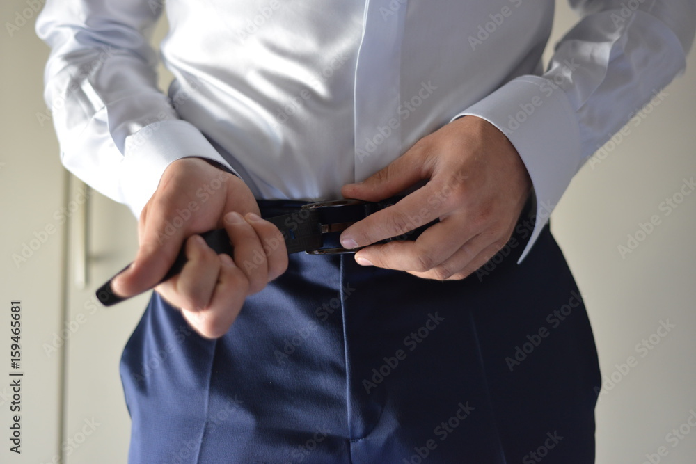 man dressing man dressing