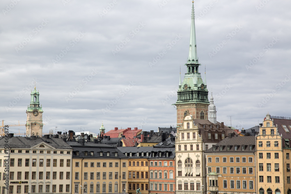 German Church and Building Facades, Old Town; Stockholm