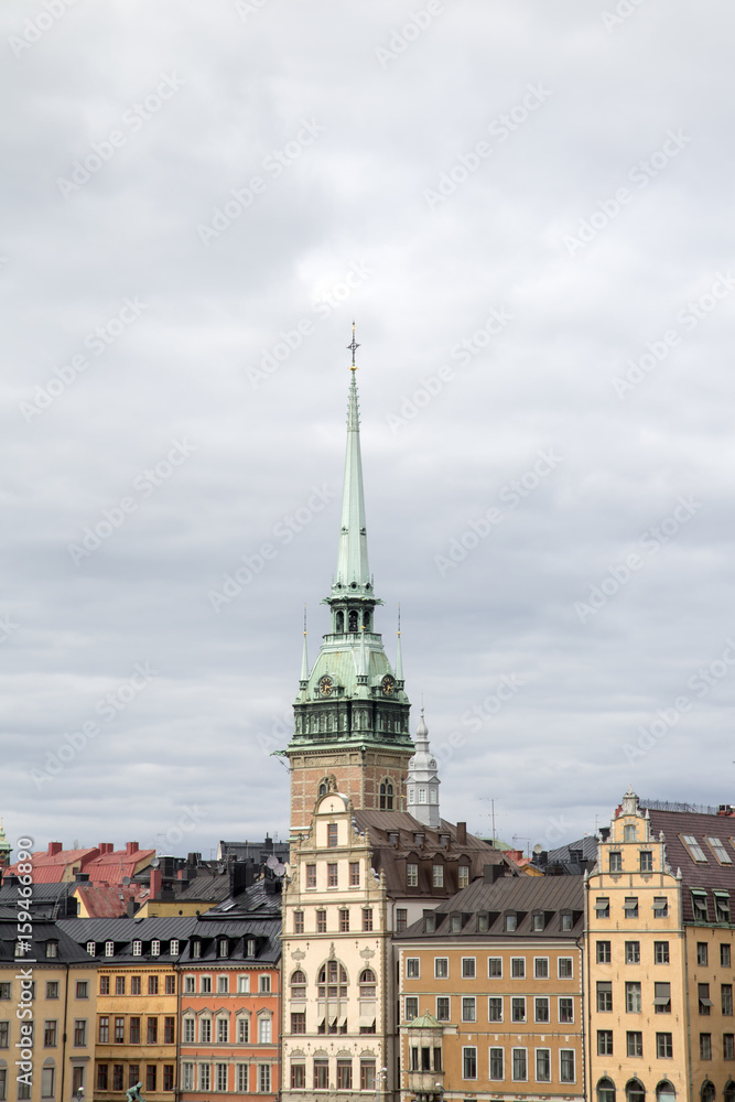 German Church and Building Facades, Old Town; Stockholm