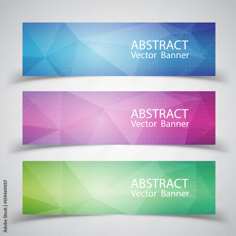 Vector abstract design banner background. Vector illustration.