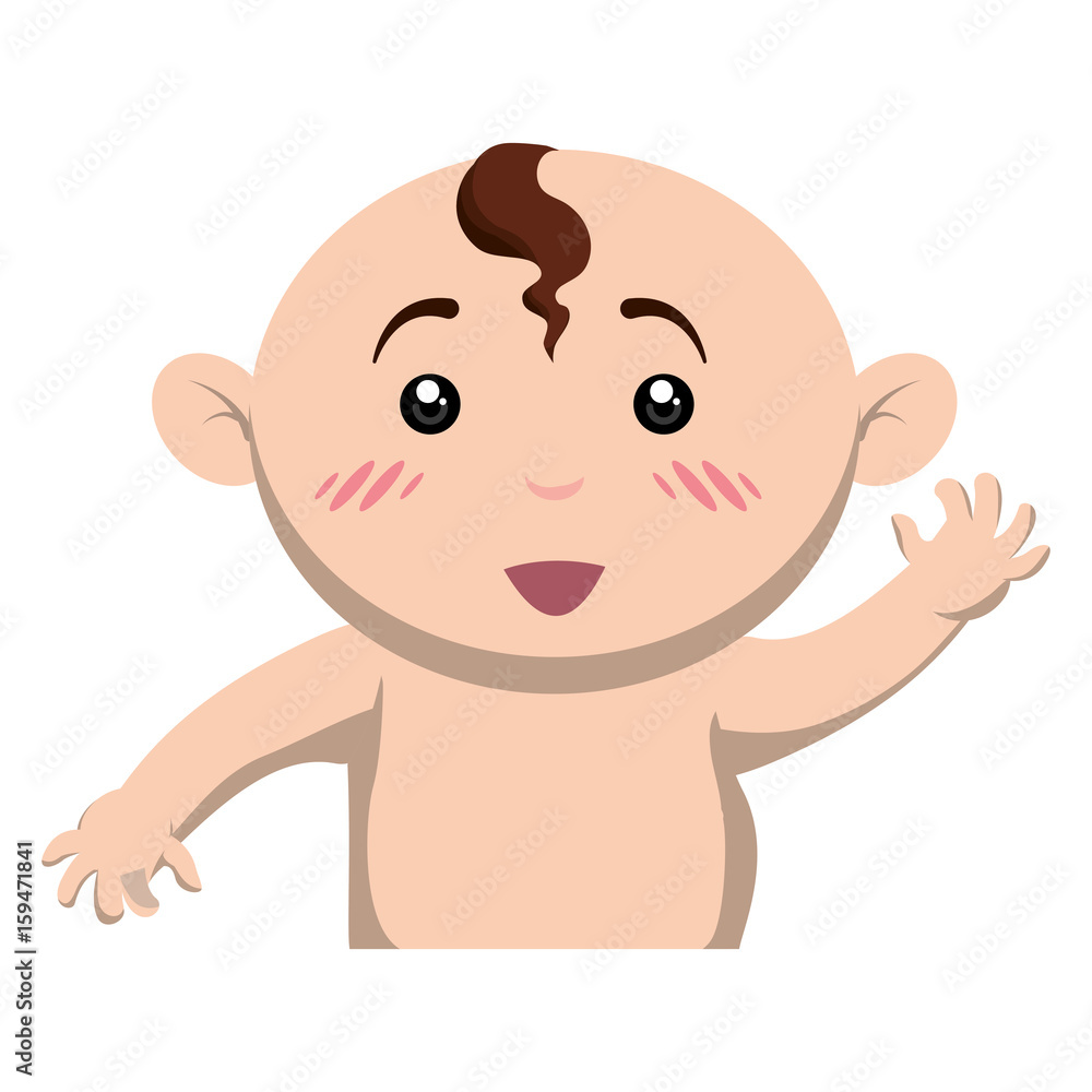 Cute baby cartoon icon vector illustration graphic design Cute baby cartoon icon vector illustration graphic design