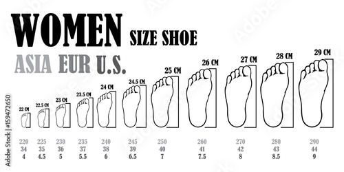 Women Square measure shoe size.