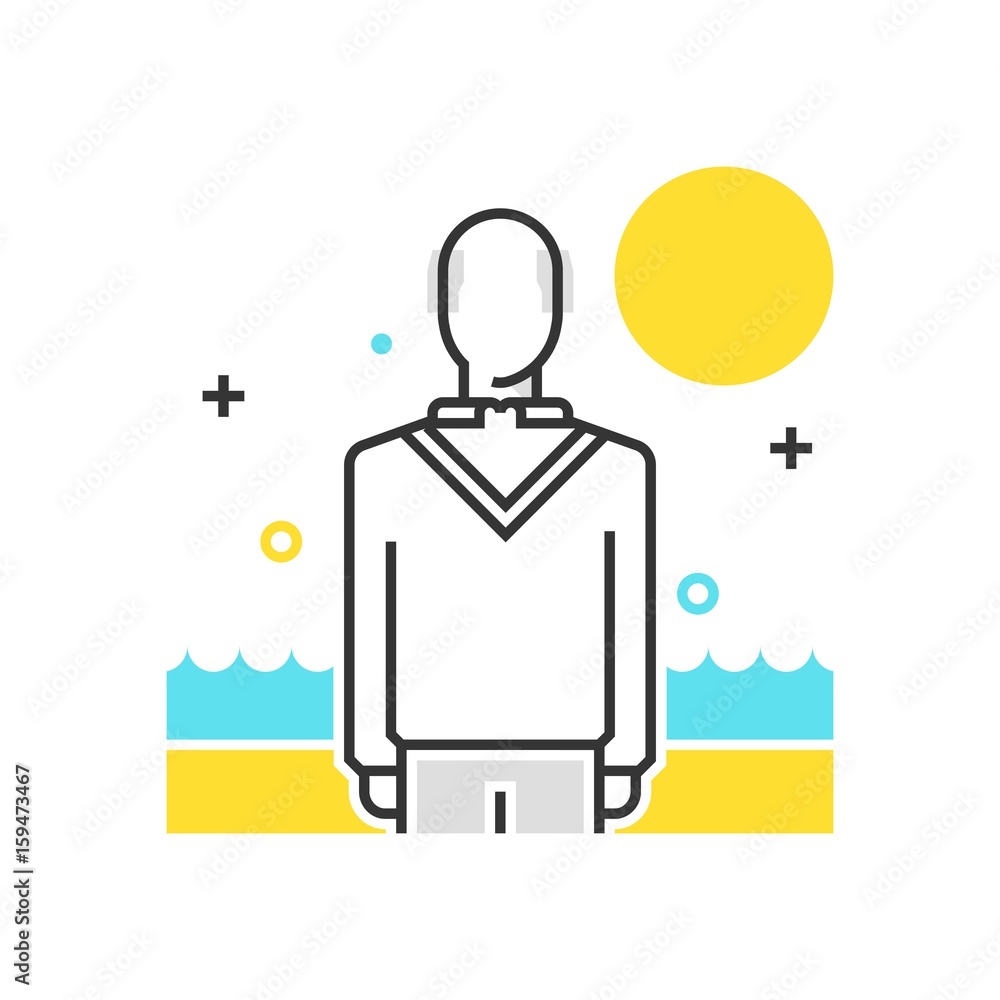 Color box icon, retirement illustration, icon Color box icon, retirement illustration, icon