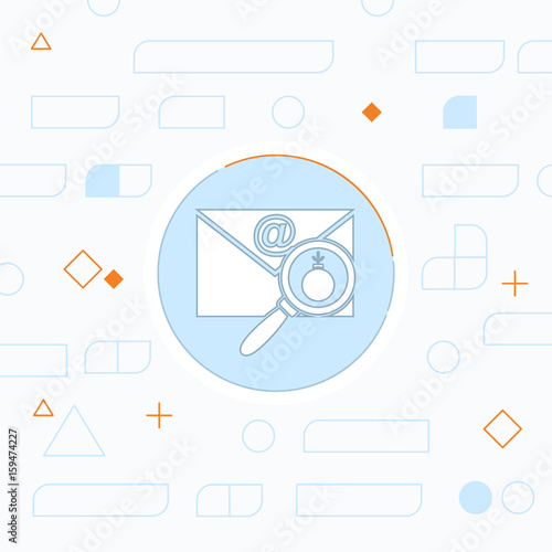 mail bomb flat icon. explosive device in the envelope vector illustration