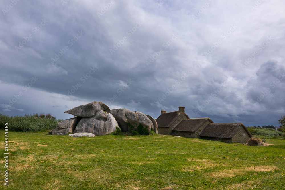 Meneham village, Kerlouan, Britanny, France, Europe Meneham village, Kerlouan, Britanny, France, Europe