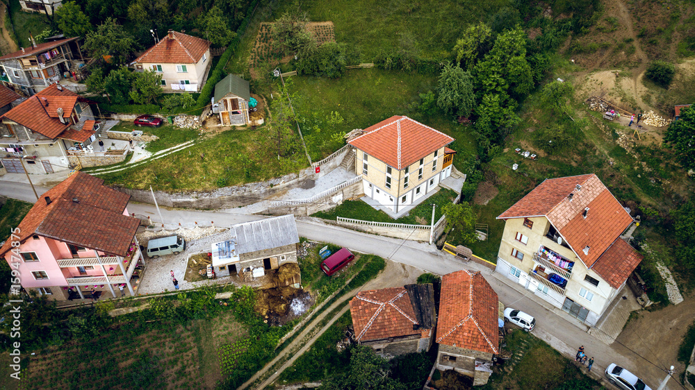 Zeljezno Polje, Biljevina, aerial view