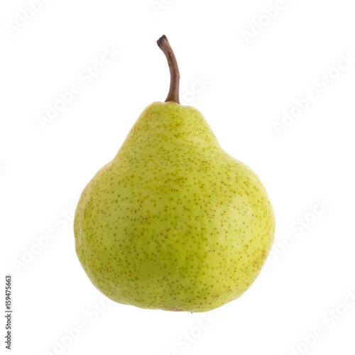 Ripe green pears isolated on a white background