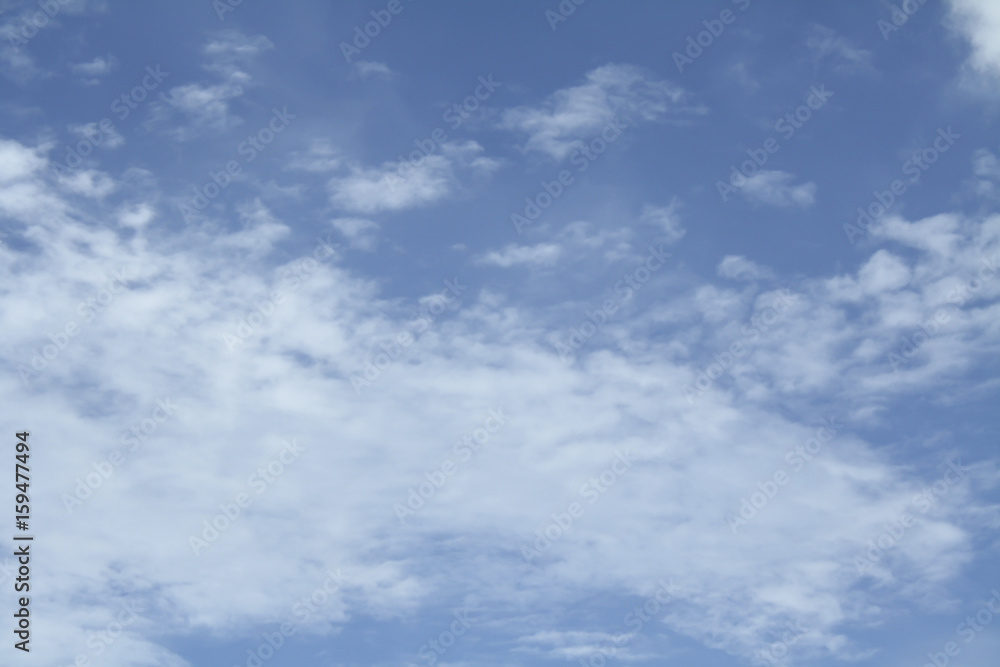 white cloud and blue sky, landscape background
