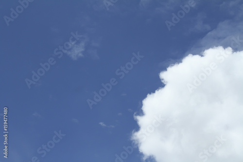 white cloud and blue sky  landscape background