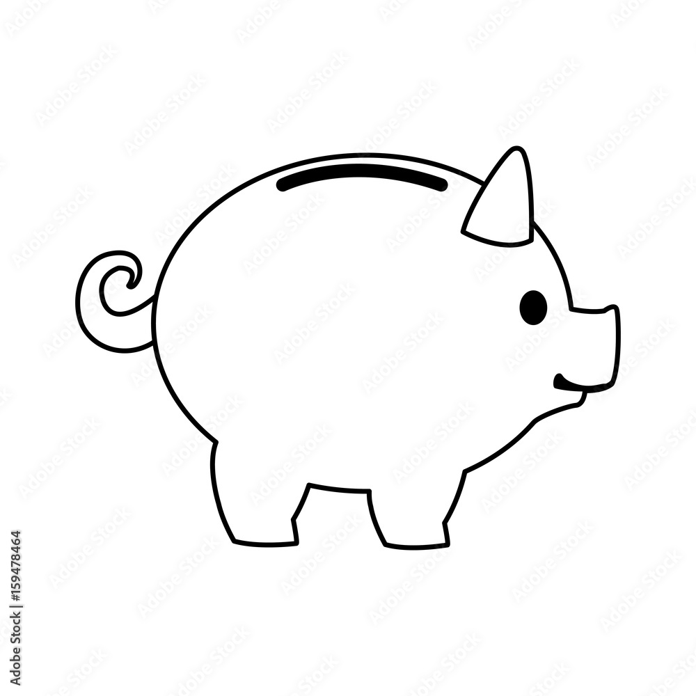 piggy banking concept safe money icon vector illustration piggy banking concept safe money icon vector illustration