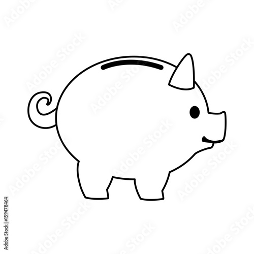 piggy banking concept safe money icon vector illustration