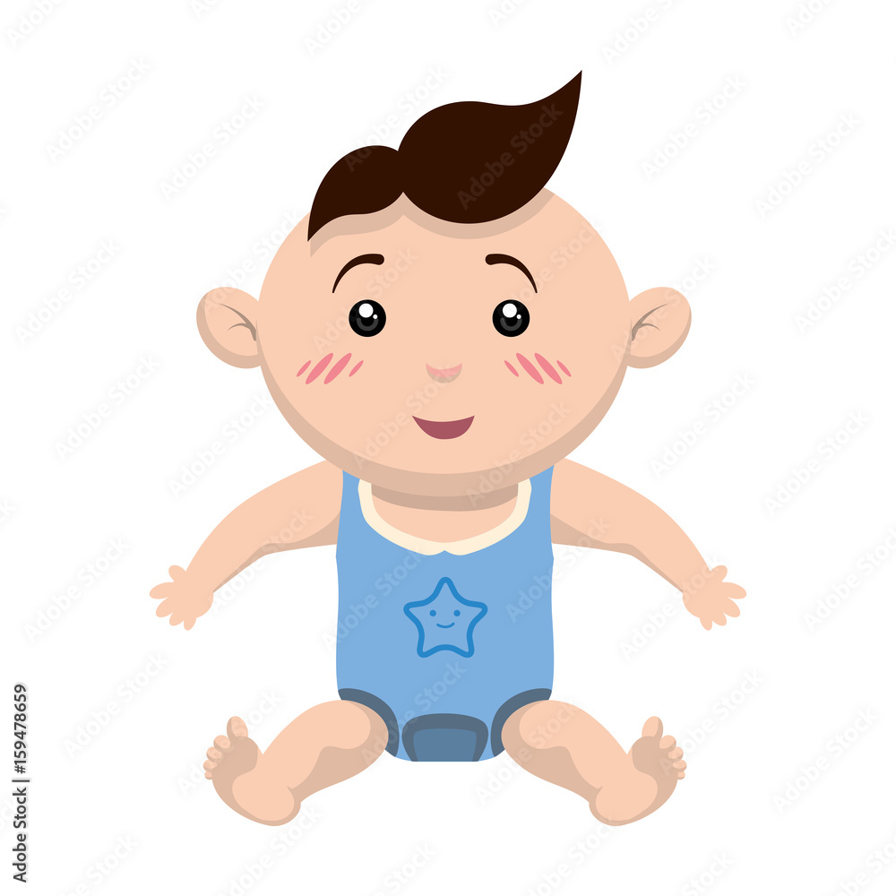 Cute baby cartoon icon vector illustration graphic design Cute baby cartoon icon vector illustration graphic design